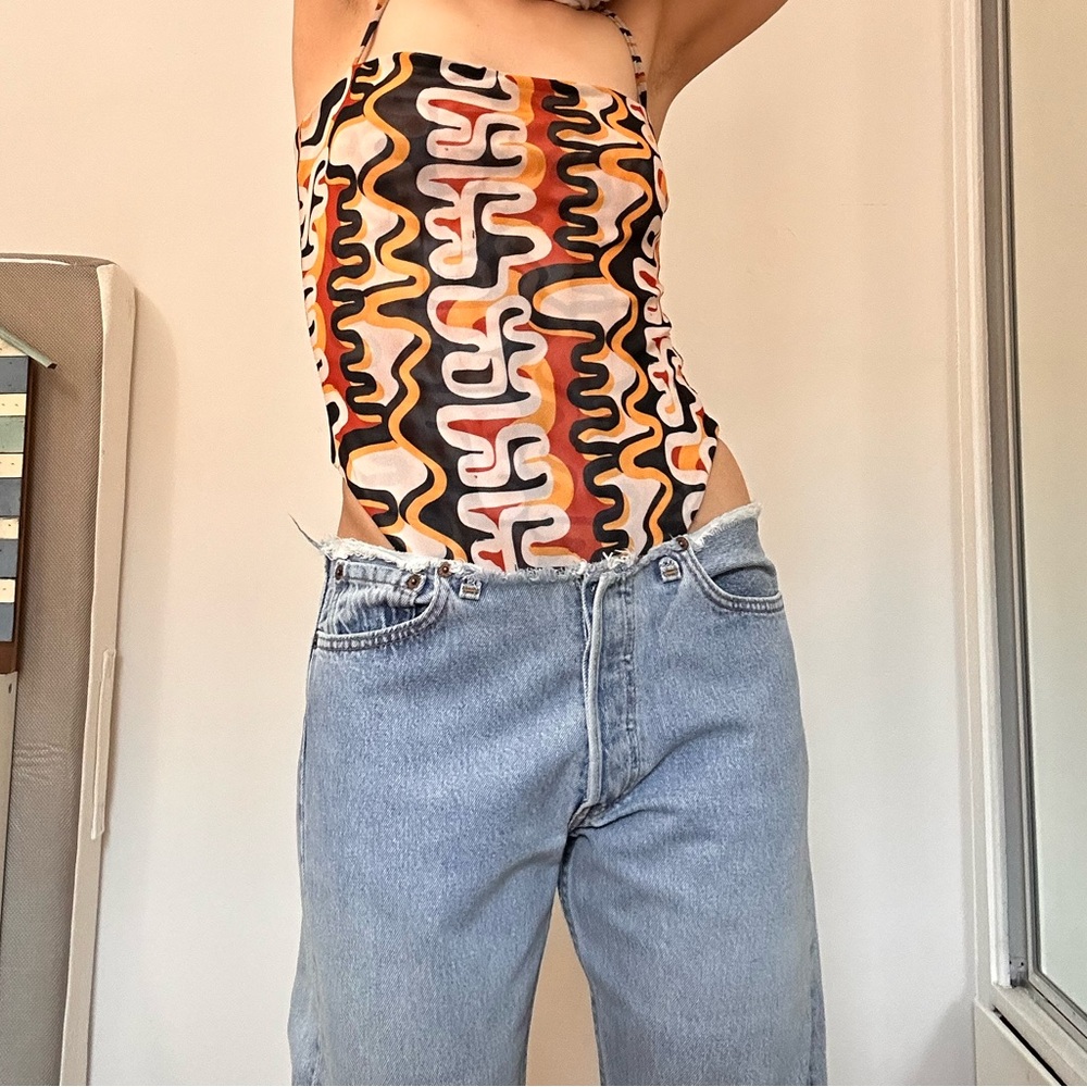 Abstract Multicolor One-Piece bodysuit gonza